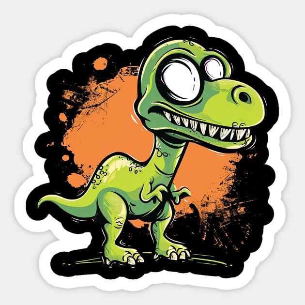 cute dino Sticker by sample the dragon